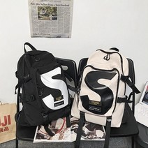 빅 에스 패션 스트릿 백팩 학생가방 남녀공용 남자백팩 심플 캠퍼스