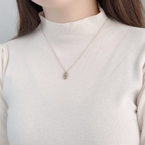 셰릴비 기본 여리 돼지 써지컬스틸 레이어드 펜던트 미니 목걸이