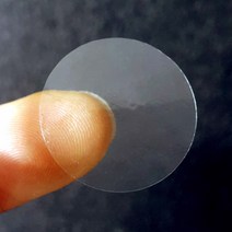 무지 투명 원형 봉인스티커 봉인지 봉인씰 봉인라벨 소량 10 15 20 25 30 35 45 50 55 60 65 70 mm, 투명 원형지름10_366개 (366개붙음x1장)