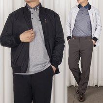 간절기 겹절개 집업 시보리 신사 항공 점퍼 300