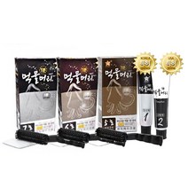 BARAM) 오징어먹물염색 먹물머리 새치머리 염색이 간편해지는 먹물 1분염색약 염모제, 1개, 5호 자연갈색