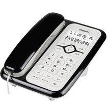 유무선전화기 가정용 유선전화 발신자표시 업무용 고정 상업 앉는, T08-CORD020 블랙 무배터리원터치 홀