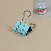 더블 클립 60P 1.5CM 날클립기 사무용집게특대 활핀 클립퍼 책집게 악보클립 철집게 자석클립통 쇠집게