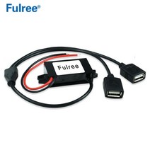 type c mini micro usb 12v 24v 36v 48v 5v 3a car bike 전화 충전기 어댑터 dc dc 스텝 다운 전원 12 volt to 5 volt, 1개의 케이블을 2개의 USB로, DC 12v 24v(8-35v)