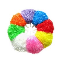 8pcs 치어 리더 용품 응원 poms 응원 화환 반짝 이는 응원 공 치어 리더 pompon pompoms 핸들 8 색, 8가지 색상, 30x10cm