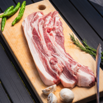 제주 흑돼지 오겹살 (냉장 진공포장) 제주도 직배송, 흑목살 1kg, 3.0cm(캠핑용)