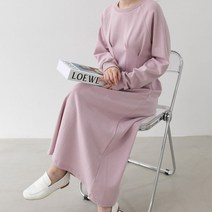 파트투 원피스 봄신상 여성 라인 핀턱 후레아 원피스 맨투맨 긴팔원피스 여자 롱원피스 플레어
