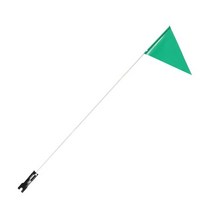 ATV 트레일러 리컴번트 자전거 파란색 자전거 깃발 반사 깃대 소형 안전 깃발 바이크 오토바이 스탠드, [01] 200x27.5cm, 01 Green_01 200x27.5cm