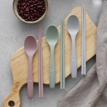 유아 실리콘 안심 위생적 숟가락 젓가락 카페스푼, 1개, 색상_그린