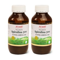 HIWELL Premium Spirulina 500 Organic Tablets 500, 1개, 500정