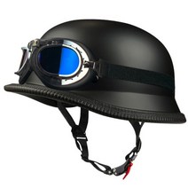 소두헬멧 여름헬멧 독일 가죽 빈티지 오토바이 헬멧 카스코 모토 오픈 페이스 레트로 하프 초퍼 바이커 파일럿 도트 사이즈 SXXL, L, A10