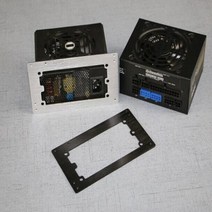 데스크탑 ATX 전원 공급 장치 배플 컴퓨터 소형 섀시 SFX 브래킷 MATX 변환 프레임 블랙 실버, Silver