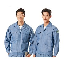 [TBUC] TB-55상의 작업복상의 회사작업복 작업복 근무복 현장복 회사유니폼 사철용상의, TB-55-1(블루)지퍼스타일, 4XL(115)