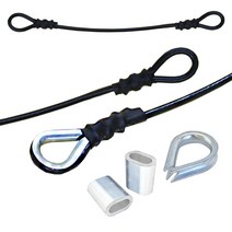 헬스와이어 가공 주문 제작 락킹 우레탄 코팅 국산 6mm 케이블 웨이트 운동기구 로프 줄, 추가1.와이어 1M연장, 1M 단위