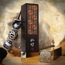수제인감도장 황동 흑단목 직인 제작 아기 개인 법인 외국인 선물 제작 꽃아름, 06_[추가]영문측면문구새김(2번서체)꽃아름옵션