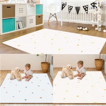 파크론 PE 웰빙 놀이방매트 12T 185x140cm 2중엠보 논슬립, 단품