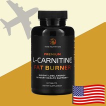 노비뉴트리션 프리미엄 L카르니틴 엘카르니틴 팻버너 타르트레이트 주석산염 1000mg 60정