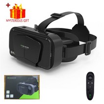3d안경 vr기계 vr기기 샤인콘 헤드셋 가상 현실 장치 헬멧 viar 렌즈 고글 스마트 폰 휴대 전화 smart with controller, 리모컨이 있는 상자 포함