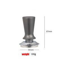 푸쉬템퍼 일정 압력템퍼 51mm 53mm 58mm 스프링 깊이조절 레벨링툴, 차콜 58mm