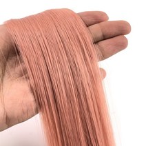 woojoo 컬러헤어피스 롱헤어 스트레이트 헤어브릿지 린넨골드, 단품, 단품