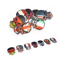 할리데이비스 오토바이 해골로고 강력접착 엠블럼스티커 배지 내구성 품질, 프랑스