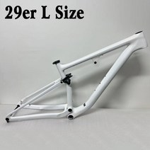 폴샥mtb 초경량 1840g MTB 매트 자전거 프레임 풀 서스펜션 29er T1000 카본 산악 XC 부스트 148mm 사이클링, Pearl White+Frame 190x40 Shock