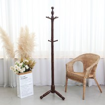 정리인홈 엔틱 2단 물푸레 원목 행거