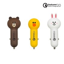 오너클랜 라인프렌즈 차량용 급속 충전기 시거잭[W0B5E4A], 샐리