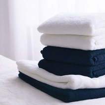 소소모소 바스 타월(380g)(화이트 네이비), 네이비