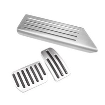 오르간페달 알로이페달 자동차 풋 페달 패드 커버 테슬라 모델 3 y 액세서리 알루미늄 합금 액셀러레이터 브레이크 레스트 페달 2021 모델 3 액세서리, 03