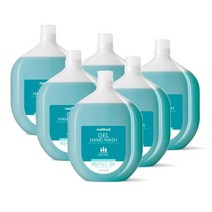 메소드 핸드워시리필 손세정제리필 젤 핸드솝 액체비누 리필 34oz 워터펄 1L METHOD Gel Hand Soap Refill Waterfall, 6개