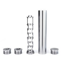 가스렌지후드망 필터 주방 교체 부직포 6.3 ''L 1.15 'OD 0.3' 알루미늄 일 Monocore 청소, 01 Gray Solvent Tube