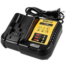 우스틴스 디월트 DCB112 14.4V 18V 20V 리튬이온배터리 호환충전기, 1PCS