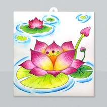 [필아트샵] 초충도 수박과 들쥐 종이액자, 민화 연꽃