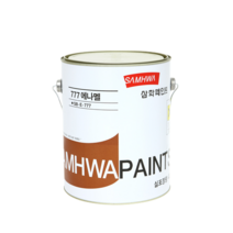 삼화페인트 777에나멜 4L 철재용 방화문 계단난간, 유광 적청색, 4000ml, 1개