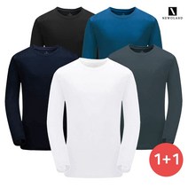 [당일무료발송]1+1 뉴오랜드 NF3501OL 아이스 시원한 기능성 스판 냉감티 긴팔 라운드 티셔츠 여름 작업복 등산복 쿨티셔츠 헬스복 운동복