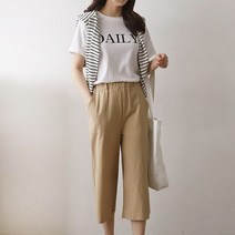 린넨 와이드팬츠 통바지