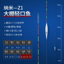 저부력 민물 중층 내림찌 낚시 붕어 나노, 옵션11 Z1 0. 0.72g 먹음 주공, 고감도 경구어표