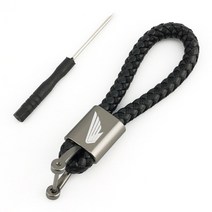 혼다 아프리카 트윈 CRF1100 L CRF 1000 LNC750S CB500X CB650R CB500 용 로고 키 체인 링 바이크 오토바이 액세서리, 01 Black