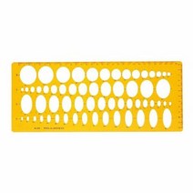 코링 템플레이트타원정규(327x130mm), 단품