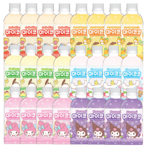 산리오 마이코코 6종 (리치맛 포도맛 파인애플맛 복숭아맛 사과맛 레몬맛), 4세트, 340ml