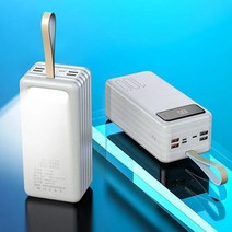 로모스60000 40000 30000 20000 보조배터리 100000 mAh 보조베터리 휴대용 충전기 iPhone 13 14 Xiaomi Mi Samsung Huawei 외부, [01] WHITE