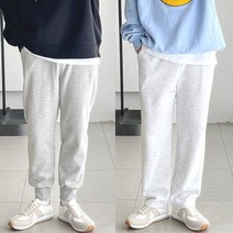 코튼 [2 TYPE] 남자 겨울 속 기모 일자핏 트레이닝 조거 스웻 팬츠 (5color)