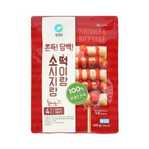 청정원 캠핑음식 소시지랑 떡이랑 소스 소떡소떡 4개입 아이들간식 야채볶음 어린이반찬 간단한요리 간편식 440g, 35세트