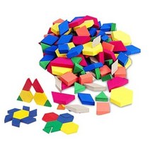 러닝리소스 플라스틱 패턴블록 100pcs, 1세트