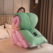거위털 오리털이불 겨울 더블 이불 싱글 침대 거위 털 북유럽 필링 사계절 두꺼운 담요 스레드, [05] 150x200cm  5kg, [01] A