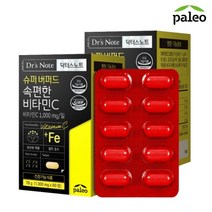 팔레오 닥터스노트 슈퍼 버퍼드 속편한 비타민C (1300mg x 60정) 2박스, 닥터스노트 슈퍼 버퍼드 비타민C 2박스, 2개