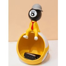 당구장 테이블 인형 장식 오브제 키트레이 재떨이 티슈케이스 인테리어 피규어 개업선물, 당구 시리즈 장식 - 8번