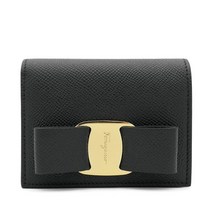 페라가모 바라 보우 동전지갑 22 D515 NERO 0725300