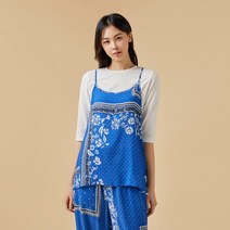 [JAJU/자주] 여 패턴 뷔스티에_라이트 블루